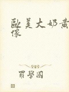 欧美大奶黄色录像