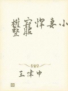 权宠悍妻小说完整版