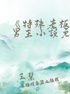 《特殊老板》双男主小说免费阅读