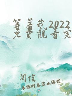 等着我2022免费观看完整版