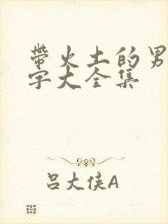 带火土的男孩名字大全集