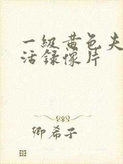 一级黄色夫妻生活录像片