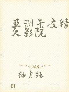 亚洲午夜精品久久影院