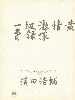 一级激情黄色免费录像