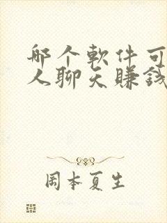 哪个软件可以陪人聊天赚钱