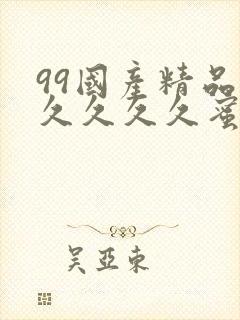 99国产精品久久久久久蜜月