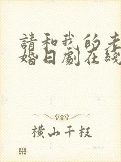 请和我的老公结婚日剧在线观看