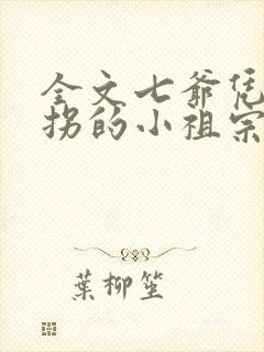 全文七爷凭本事拐的小祖宗