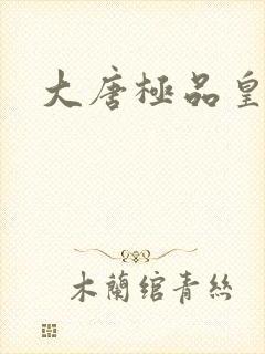 大唐极品皇太子