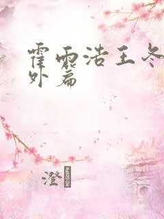 霍雨浩王冬儿番外篇