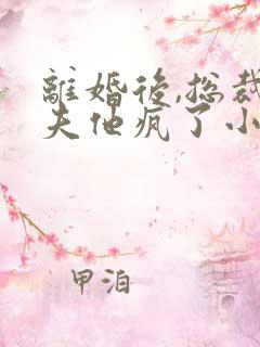 离婚后,总裁前夫他疯了小说排行榜