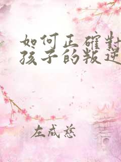 如何正确对待男孩子的叛逆期