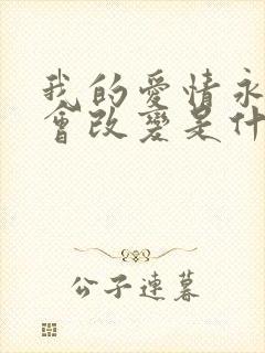 我的爱情永远不会改变是什么歌