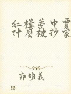 红楼梦中贾府为什么被抄家