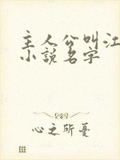 主人公叫江晨的小说名字