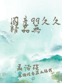 国产99久久久精品无