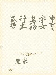 五行名字中带水带土的女宝名