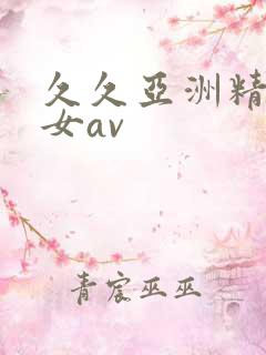 久久亚洲精品熟女av