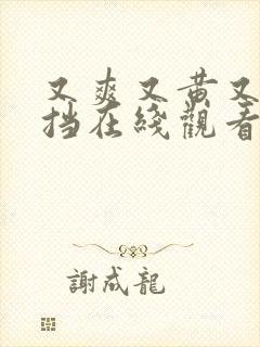 又爽又黄又无遮挡在线观看