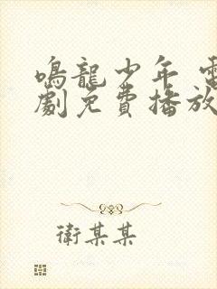 鸣龙少年 电视剧免费播放