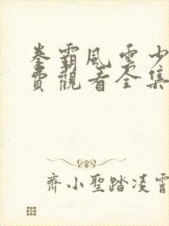 拳霸风云少男免费观看全集高清版