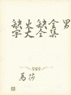 缺火缺金男孩名字大全集