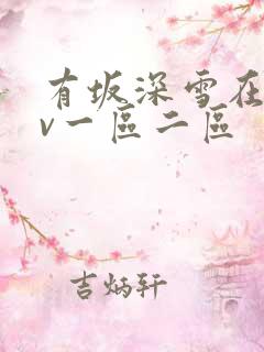 有坂深雪在线av一区二区