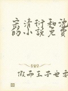 宋清衍和沈黛怡的小说免费阅读全文