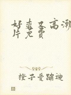 好爽又高潮了毛片免费