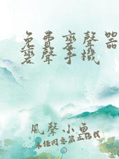 免费变声器实时变声手机