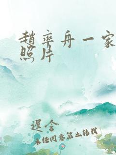 赵率舟一家三口照片