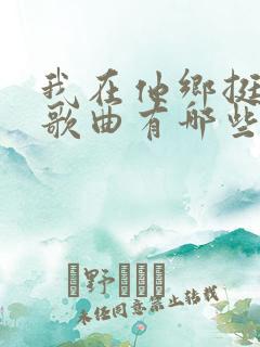 我在他乡挺好的歌曲有哪些