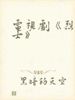 电视剧《烈火战士》