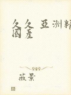 久久 亚洲精品国产