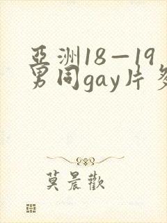 亚洲18—19男同gay片多人