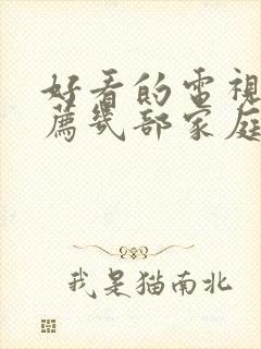 好看的电视剧推荐几部家庭剧