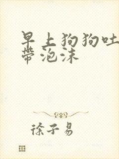 早上狗狗吐黄水带泡沫