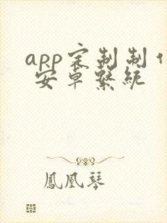 app定制制作 安卓系统