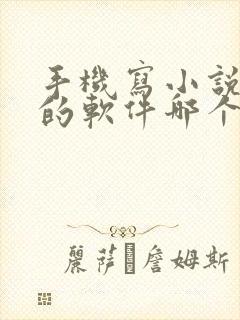 手机写小说赚钱的软件哪个好