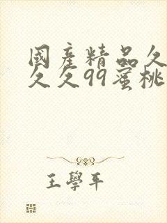 国产精品久久久久久99蜜桃