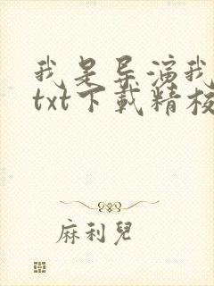 我是导演我不比txt下载精校