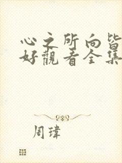 心之所向皆为美好观看全集