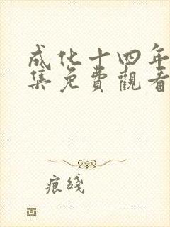 成化十四年26集免费观看