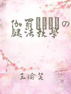 伽罗ちゃんへの腿法教学