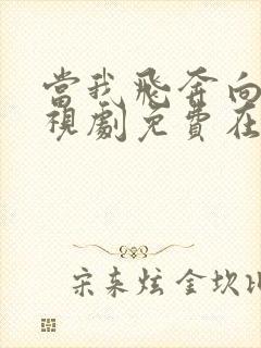 当我飞奔向你电视剧免费在线观看