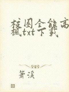 校园全能高手季枫txt下载