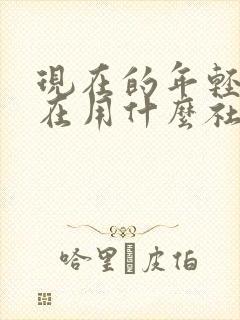 现在的年轻人都在用什么社交软件