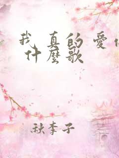 我 真的 爱你 什么歌