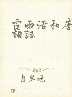 霍雨浩和唐舞桐相认