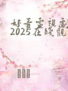 好看电视剧免费2025在线观看